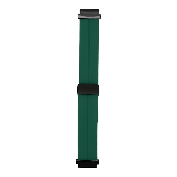 Klockband Vikbart magnetiskt spänne Klocka Bytesrem Silikon Sportarmband för Fenix ​​7S/6S/5S 0.79in OD Grön