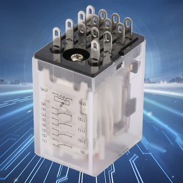 BEMM4C 14-pin 5A Mini Effekt Mellomrele Elektromagnetisk Relé (110VAC)