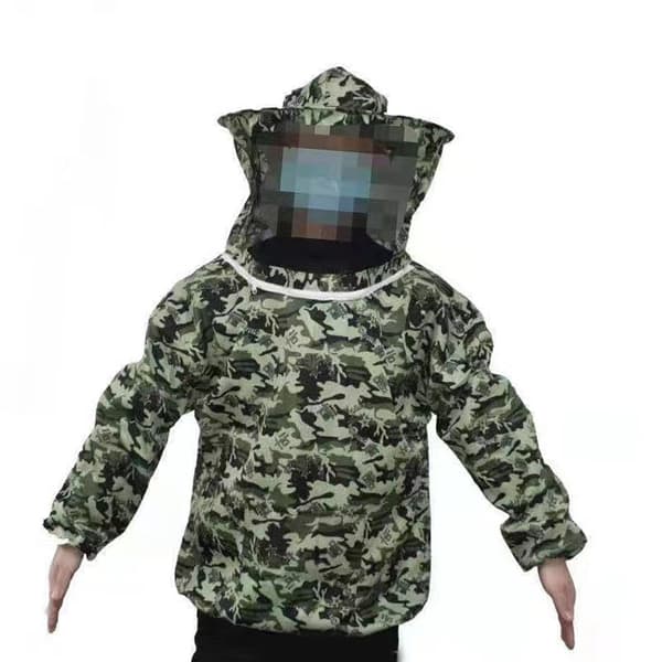 Beekeeper Jacket Ultralight Maximum Protection Beekeeping Jacket with Veil for Beginners Professional Beekeepers Five-Star Camouflage