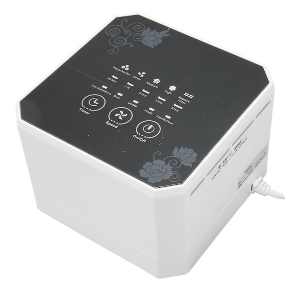 Liten Luftrenare Multifunktion Tyst Effektiv Skrivbords Mini Luftrenare med Filter för Sovrum Kontor Skrivbord 110V‑240V EU-kontakt