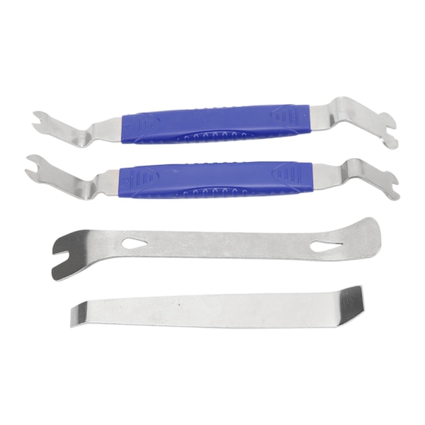 4-pack Bilklädselborttagningsverktygssats Instrumentbräda Ljud Inredning Dörrpanel Klämma Avtagare Installerare Blå