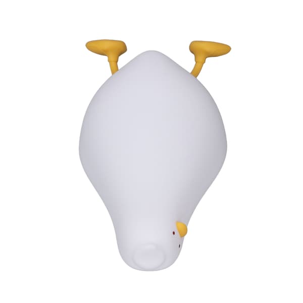 LED Night Light Cute Lying Duck Shape Soft Silicone Soft Lighting USB Rechargeable Night Lamp
