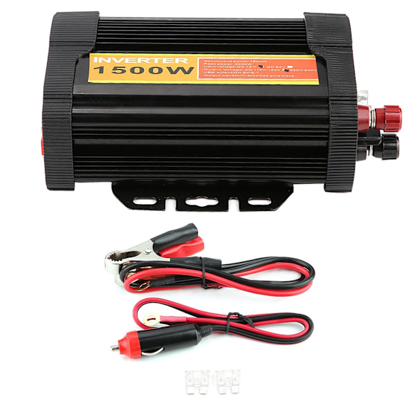 12V DC til 110V AC 1500W Bil Auto Spændingstransformator Inverter Converter Billadning