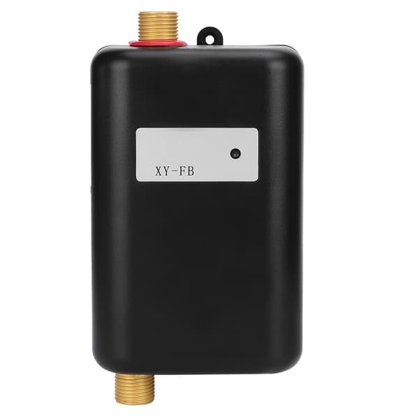 Household Dual-Purpose Regulator Intelligent Kitchen Water Heater Mini Fast Heating Machine with Indicator Light Black (US Plug 110V 3000W)