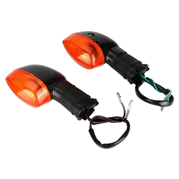 2 stk. Motorcykel Modificeret Blinklys Lampe Passer Til YAMAHA R1 Tilbehør (Sort & Gul)