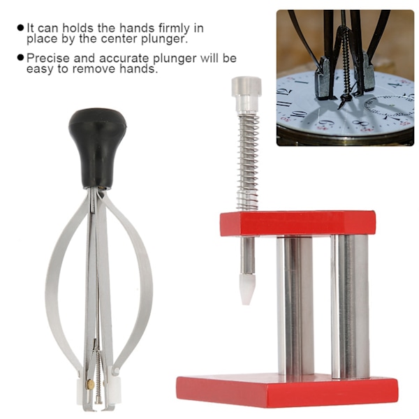Klocka Hand Plunger Puller Remover Hand Set Montör Klocka Reparationsverktyg