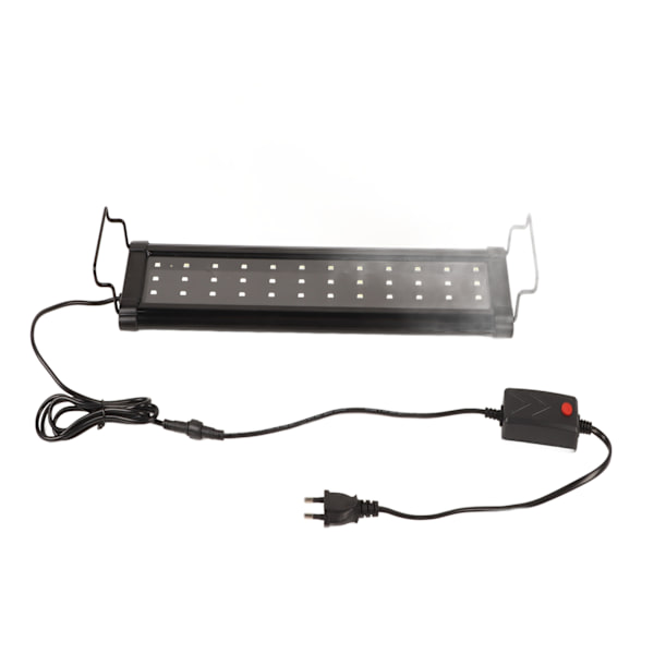 LED Fish Tank Light Full Spectrum 3 lägen Akvarielampa med utdragbar konsol för sötvattentank EU-kontakt 100‑240V