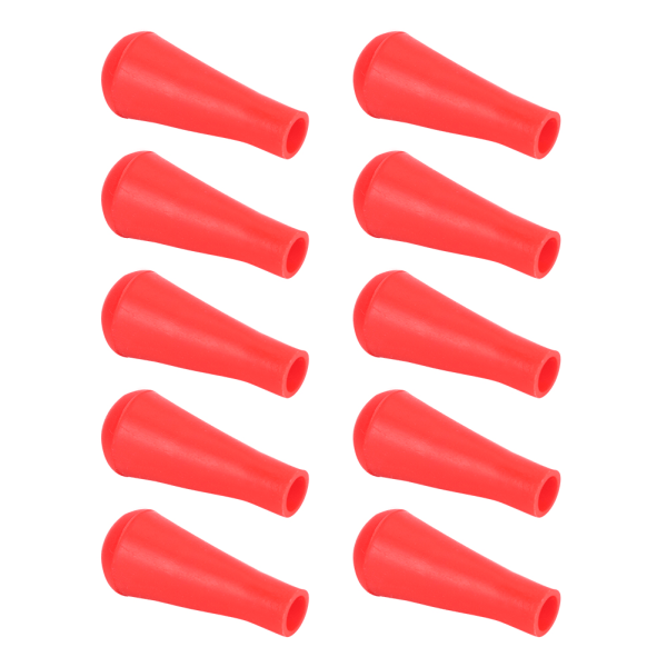 10 st gummipilar för bågskytte, ersättningspilar för sportskytteträning, röd 8 mm
