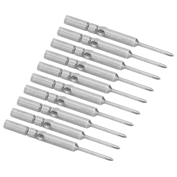 10 Pcs 2mm Cross Magnetic Screwdriver Bits High Hardness Electric Screwdriver Bits