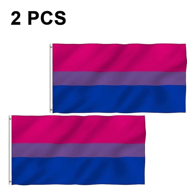 2 st Flaggor - Levande färger och blekningssäkra - Canvas Header och dubbla sömmar - Polyester med mässingshylsor Flaggor