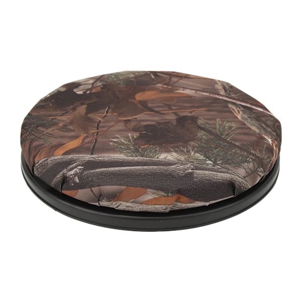 5 gallons spandøsebænk 360 ​​graders drejelig spandlåg med memory foam til jagt Fiske Havearbejde Camping New Leaf Camouflage