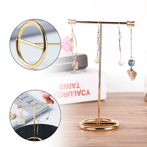 Multifunktionella guldsmyckesringar Örhängen Förvaringsställ Display Organizer Rack (stort)