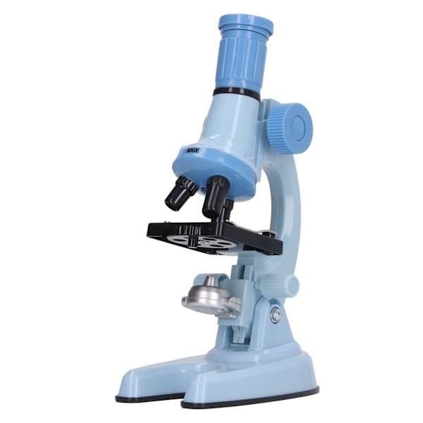 Barnmikroskopset Klar bildkälla Science Educational Magnifier Toy with LED Light Blue