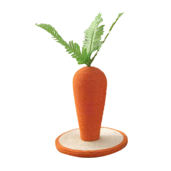 Cat Scratch Stolpe Morotsform Mjuk Bekväm Levande Härlig Tjocka Tålig Sisal Cat Scratcher Mat Liten