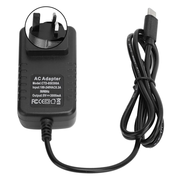 5V 3A Type-C virtalähde Raspberry Pi 4B:lle - UK-pistoke