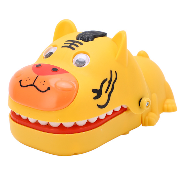 Push Teeth Purenta Peli Barnhaus Hauska Sööt Cartoon Tiger-kujuline Sormihammastelulelu Puhkusepidu Kollane