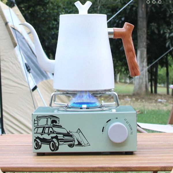 Bærbar gasskomfyr Profesjonell 2100W Butangassovn for camping, vandring, backpacking og overlevelse