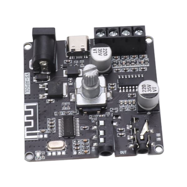 Bluetooth Amplifier Board High Power Dual Channel Stereo Digital Amplifier Module 2x50W DC12‑24V