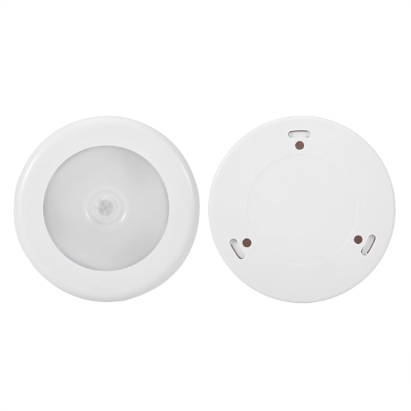 6 LED Round Auto Motion Light Sensor Infraröd Nattljus Skåp Trapplampa