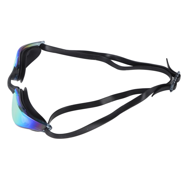 Svømmebriller for voksne uten lekkasje, UV-beskyttelse, svømmebriller for konkurransesvømming, høyoppløselige linser, svart