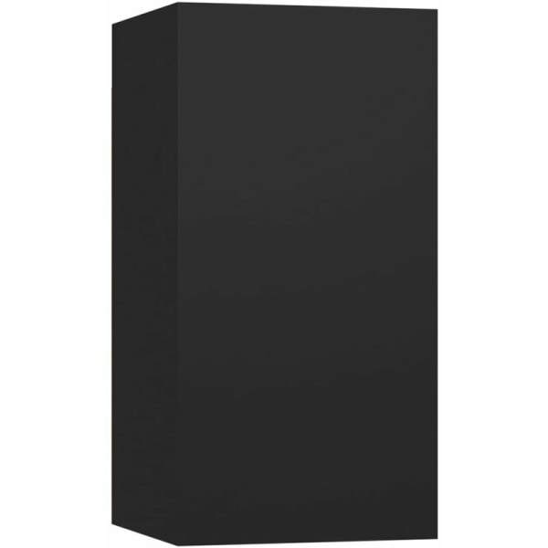 Musta TV-kaappi 30,5x30x60 cm Agglomeraatti