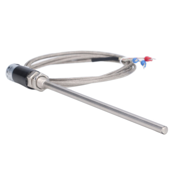 PT100 Termoelement Probe Temperatursensor Skjermet Ledningstransduser ‑200‑450℃ WZPT‑10