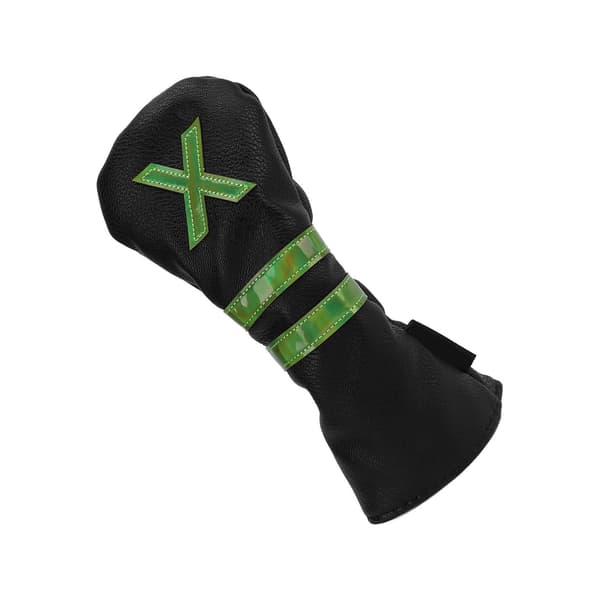 PU Waterproof Golf Head Covers Inner Thickened Plush Durable Golf Wood Head Covers Black