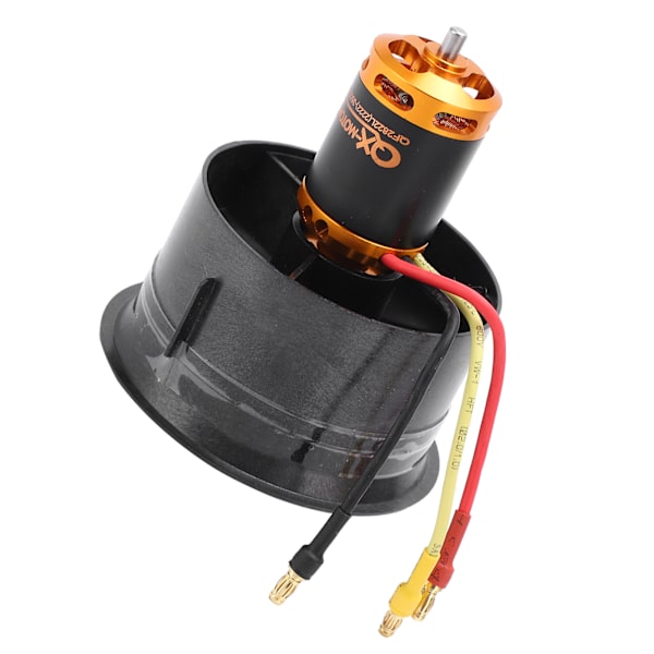 QXMotor 64 mm EDF-set QF28223500KV borstlös motor med 12 blad kanalfläkt för RC-flygplan