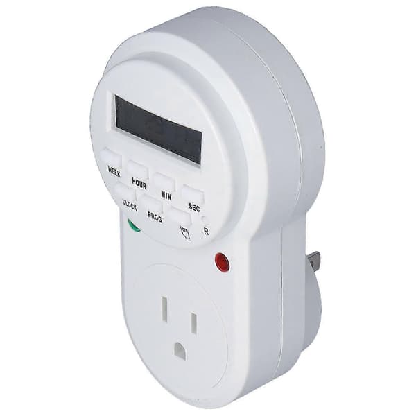 Digital programmerbar timer Kompatibel med stikkontakter, lamper og husholdningsapparater