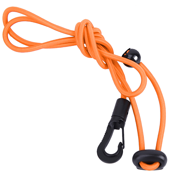 120 cm elastisk snor kajakpaddel sikkerhedsstrop med karabinhage til padling (orange)