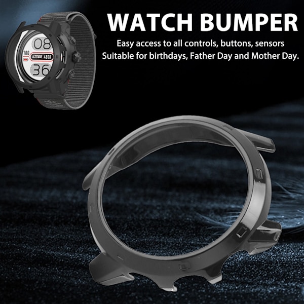 Watch Protective Bumper Shockproof Accessory Fashionable Watch Bumper Case för Apex 2 Pro Black