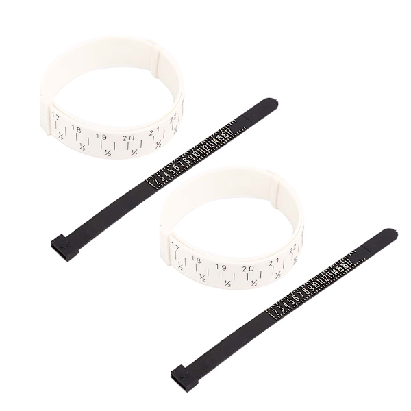 2 set Finger Handled Measuring Tool Ring Bracelet Sizer Jewelry Making Measuring Tool