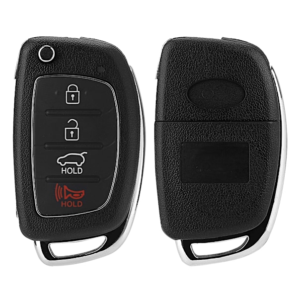Flip 4-knapps fjärrnyckelfodral Skalskydd Passar för Hyundai Santa Fe (ix45) 2013-2014