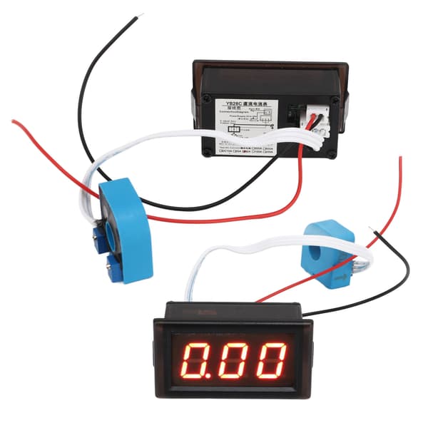 DC Amperemeter med Hall Sensor LED Digital Display 50A Høj præcisions strømmeter til køretøjer