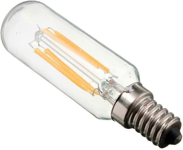 2 stk 4W SES LED-pære til emhætte E14, kold hvid 6000K T25, 40W
