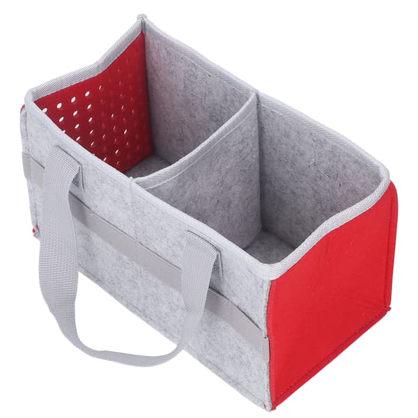 Portable Storage Bag Extra Space Felt Case for Toniebox Player Starter Set Red