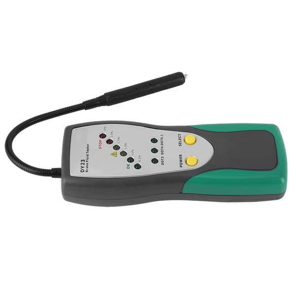Digital bremsevæske tester med dobbelt alarmsystem