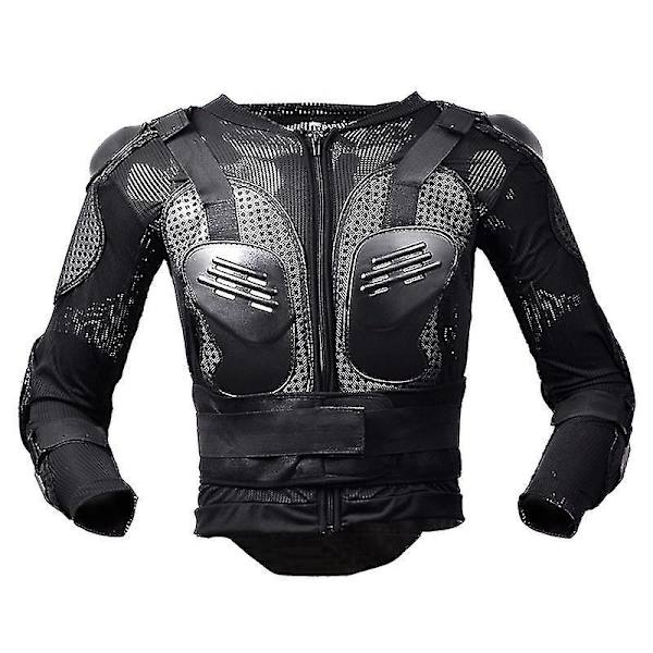 Street Motocross -kokovarttitakki selkäsuojalla miehille - Punainen - Koko 2XL