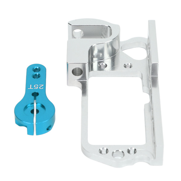 RC Servo Monteringssupport med 25T Arm Aluminiumlegering Anti Deformation Universal til Quadcopter Drone Blå