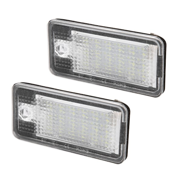 2st 3W 12V LED-pärlor registreringsskylt LED-ljuslampa för Audi A3