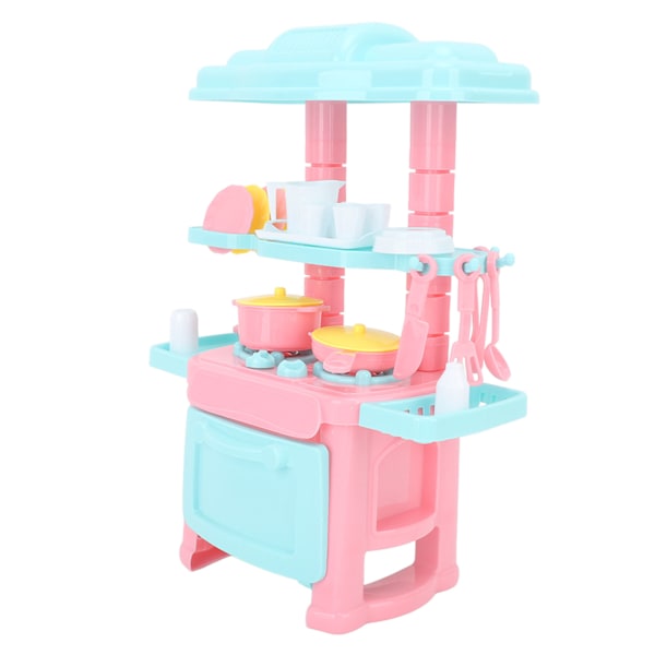 48 PCS Kitchen Toy Set Integrated Realistic Interesting Immersive Smooth Edges Interactive Play Kitchen Set for Pretend Play