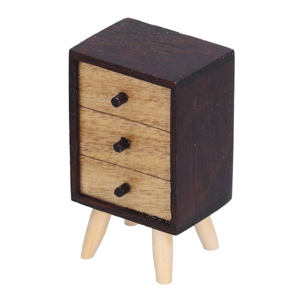 1:12 Dockskåp Lådskåp Skänk Miniatyr Möbeldekoration Tillbehör