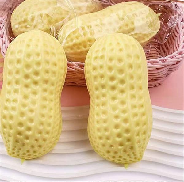 Jordnød Stressbold Sprød Squeeze Ball Squishy Legetøj Smørblød Fidgetlegetøj ASMR Sensorisk Til Børn & Voksne 3 pcs
