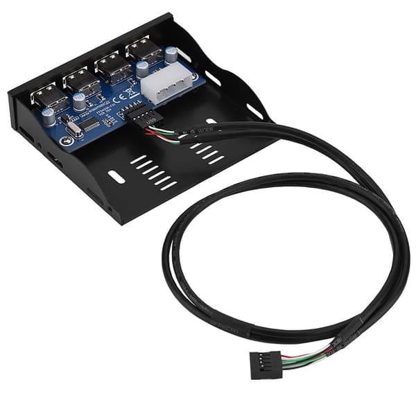 USB 2.0 Floppy Bay 9-stift till 4-gränssnitt USB 2.0 HUB