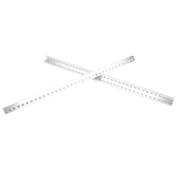 2 kpl alumiiniprofiilia LS-muotoinen palkki robottivaruste 34 reikää 12x12mm 3103-0034-0280