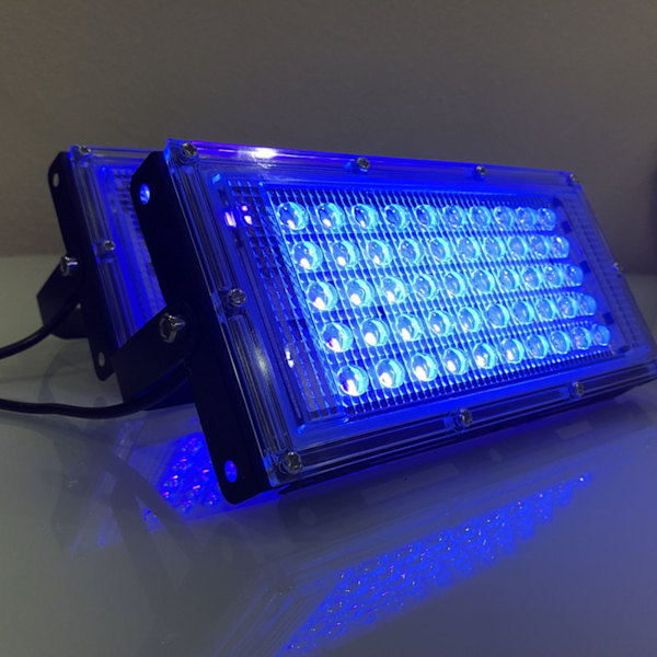 45W LED UV Svart Lys Blacklight Flomlys med Plugg for Utskrift Spraying US 110V