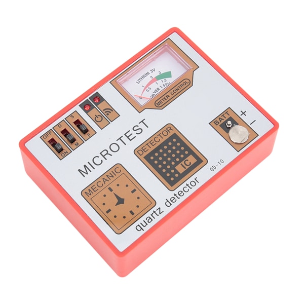 Klocka Batteritestare Quartz Movement Tester Avmagnetisering Klocka Reparationsverktyg