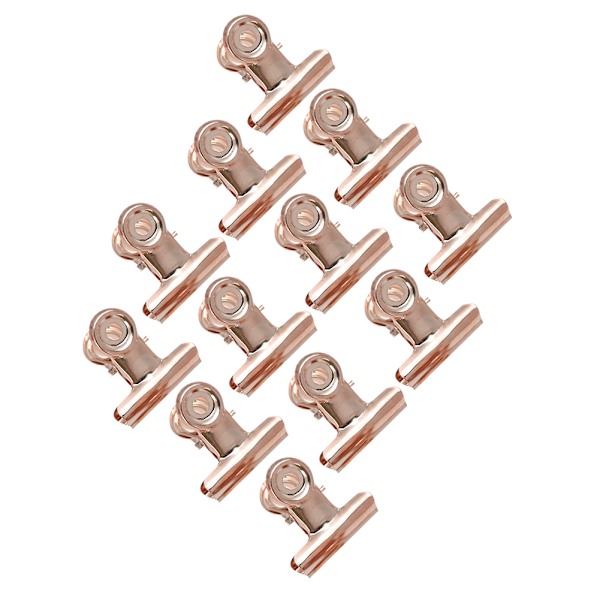 12st Curve C Nagelförlängningsklämmor Nagelklämma Filklämma NagelkonsttillbehörRose Gold