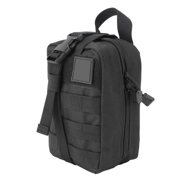 Utomhus högkvalitativ rese-nödöverlevnadsväska Rescue Medical Pouch Pack (svart)