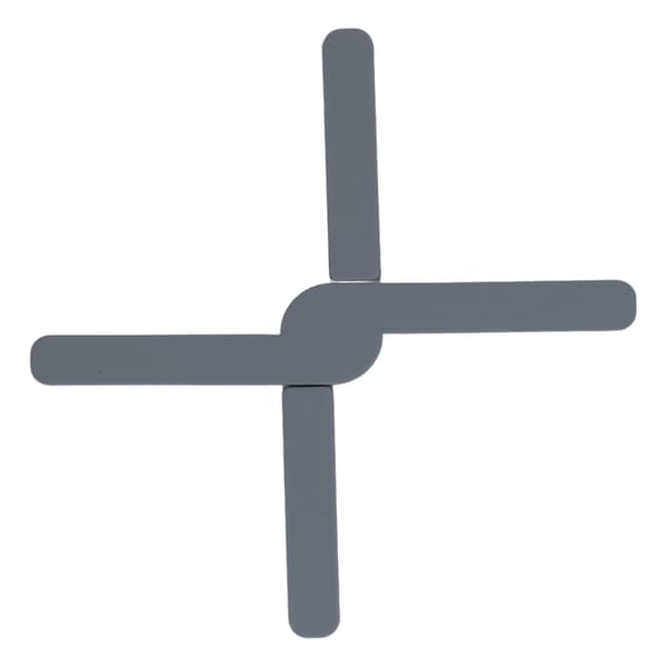 Silicone Trivet Thickened Foldable Heat Resistant Non-slip Space Saving Collapsible Pot Holder for Kitchen Cooking Dark Grey